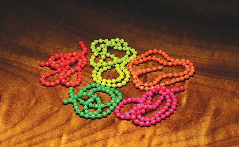Hareline Dubbin - Fluorescent Bead Chain Eyes - Feather Craft Fly Fishing