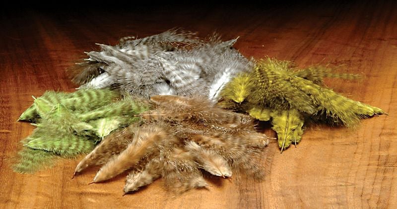 Hareline Dubbin - Grizzly Mini Marabou - Feather Craft Fly Fishing