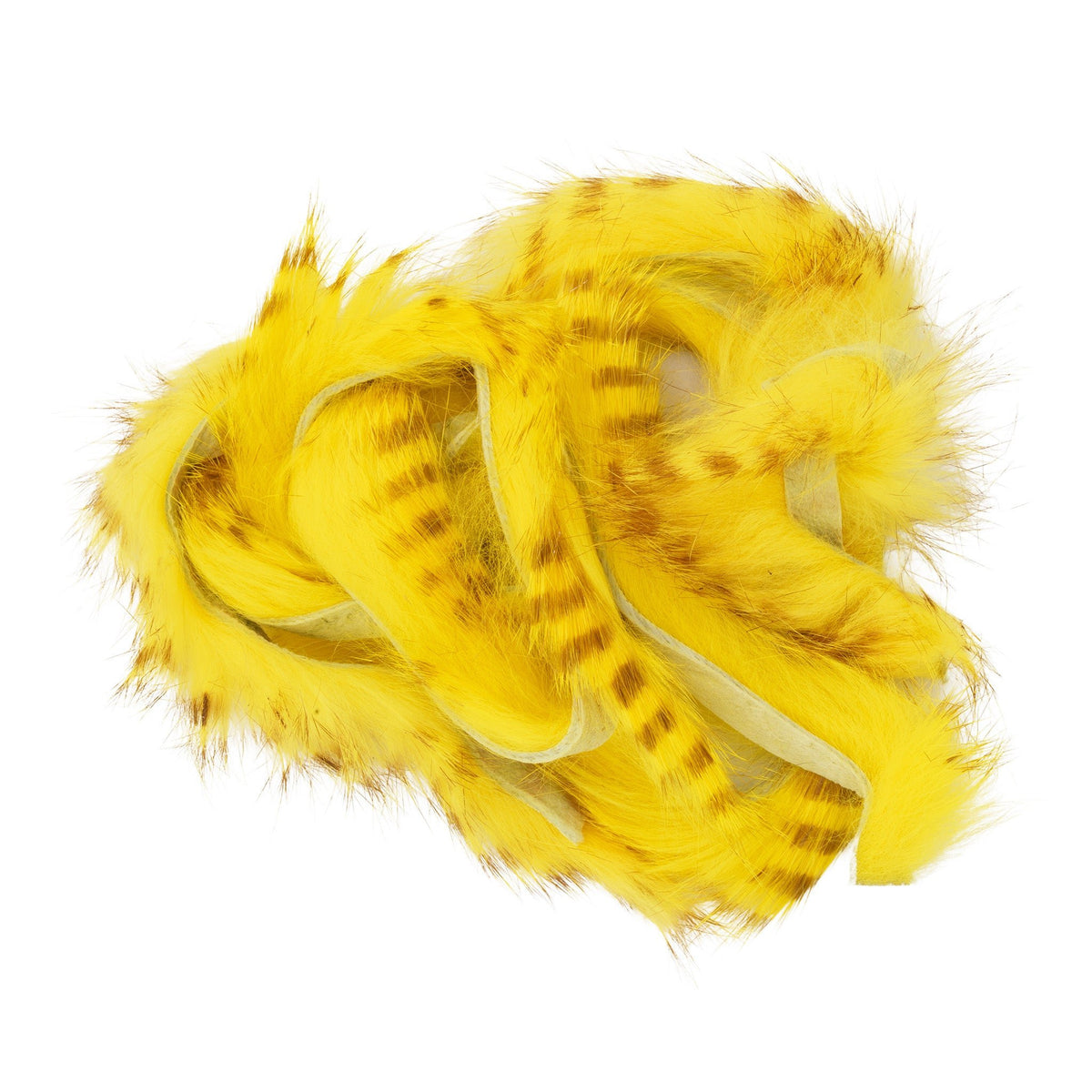 Hareline Dubbin - Hareline 1/4" Olive Barred Rabbit Strips - Feather Craft Fly Fishing