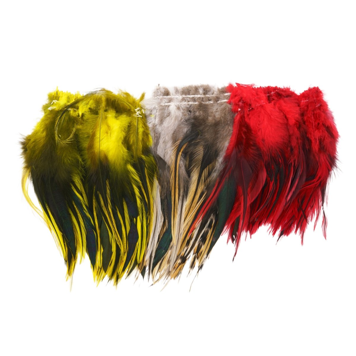 Hareline Dubbin - Hareline Badger 5"-7" Strung Saddle Hackle - Feather Craft Fly Fishing