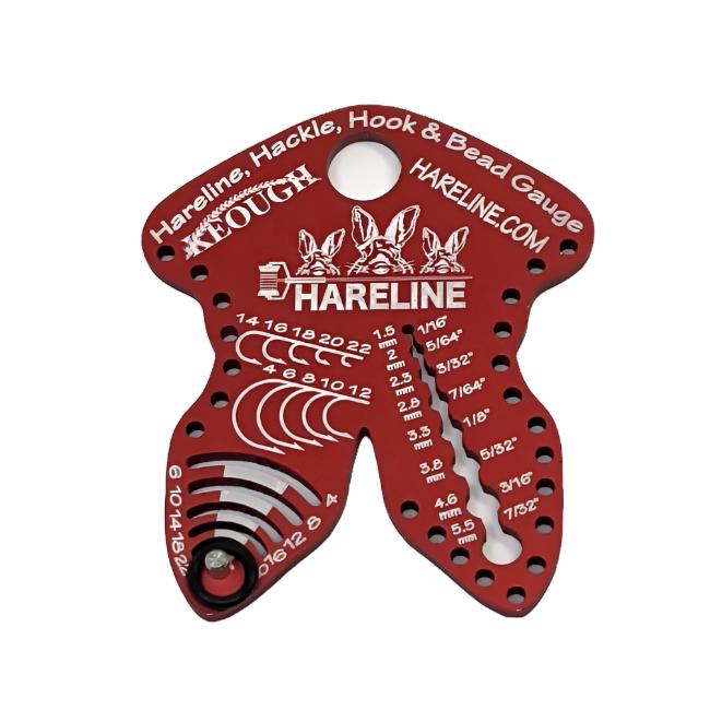 Hareline Dubbin - Hareline Hackle, Hook & Bead Gauge - Feather Craft Fly Fishing