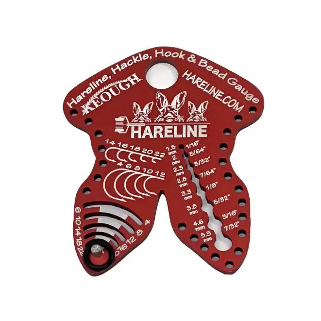 Hareline Hackle, Hook & Bead Gauge by Hareline Dubbin