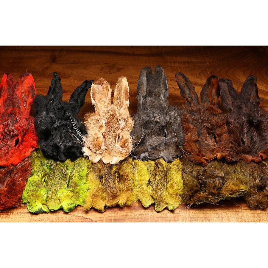 Hareline Dubbin - Jumbo 1 Hares Mask With Ears - Feather Craft Fly Fishing