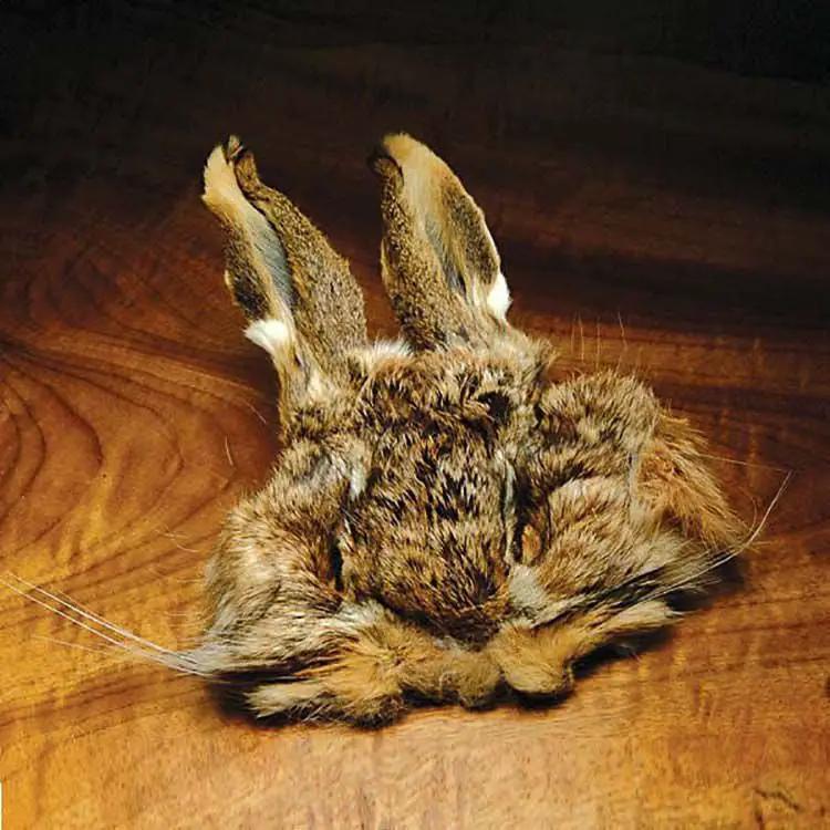Jumbo #1 Hares Mask With Ears by Hareline Dubbin