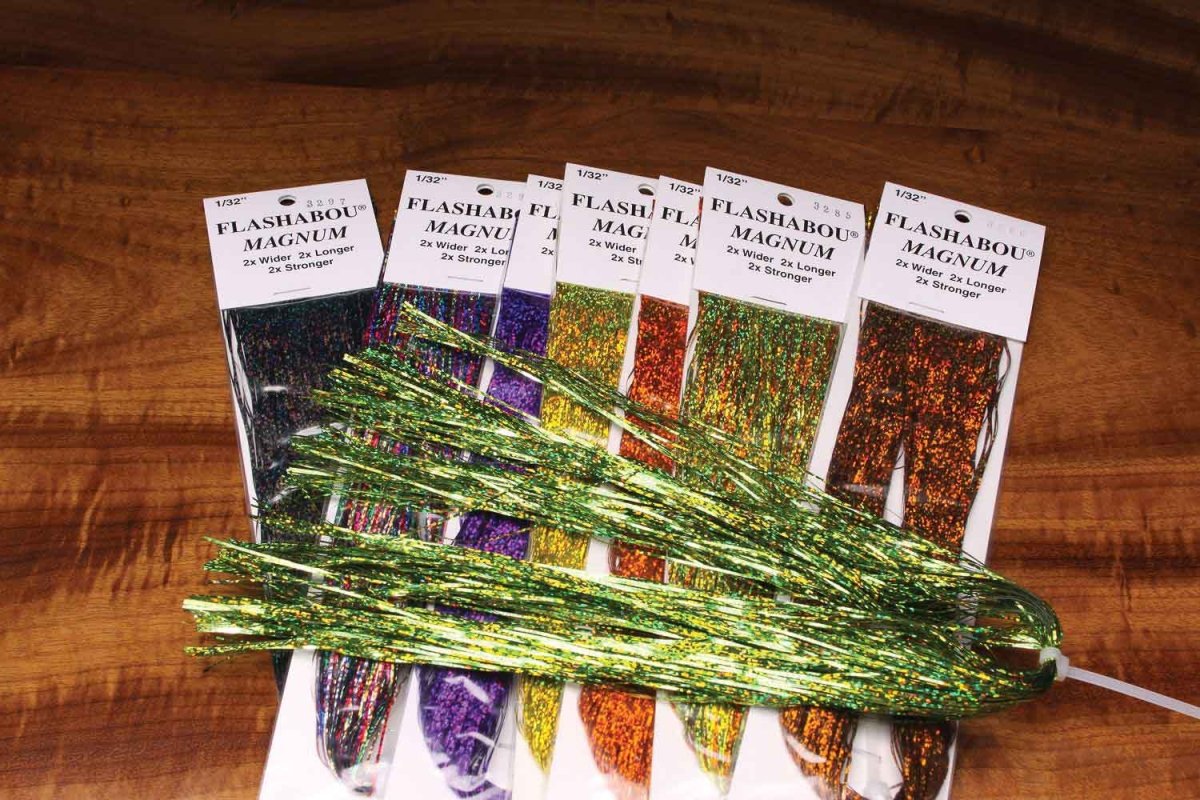 Hareline Dubbin - Magnum Holographic Flashabou - Feather Craft Fly Fishing
