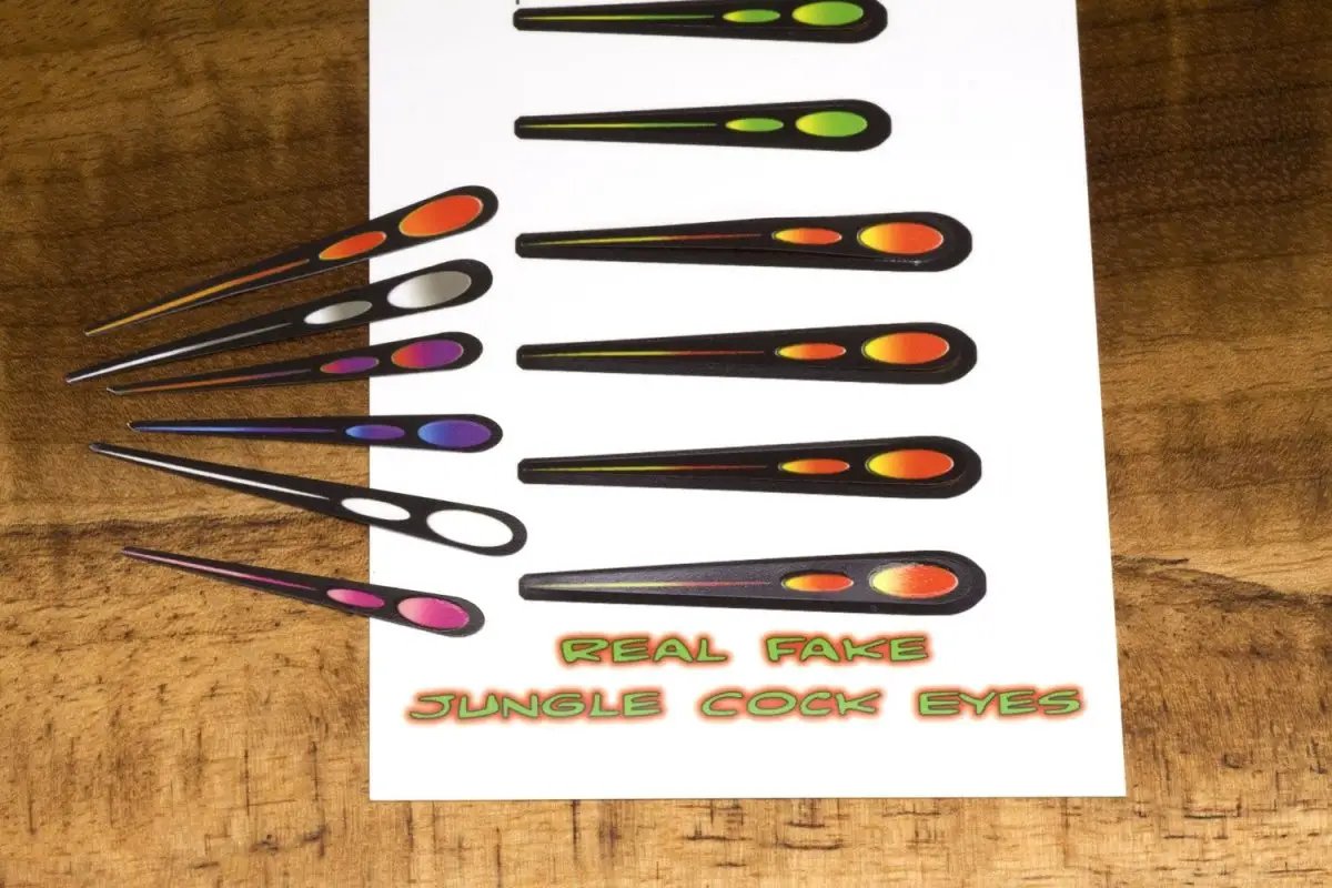 Real Fake Jungle Cock Eye Sampler by Hareline Dubbin