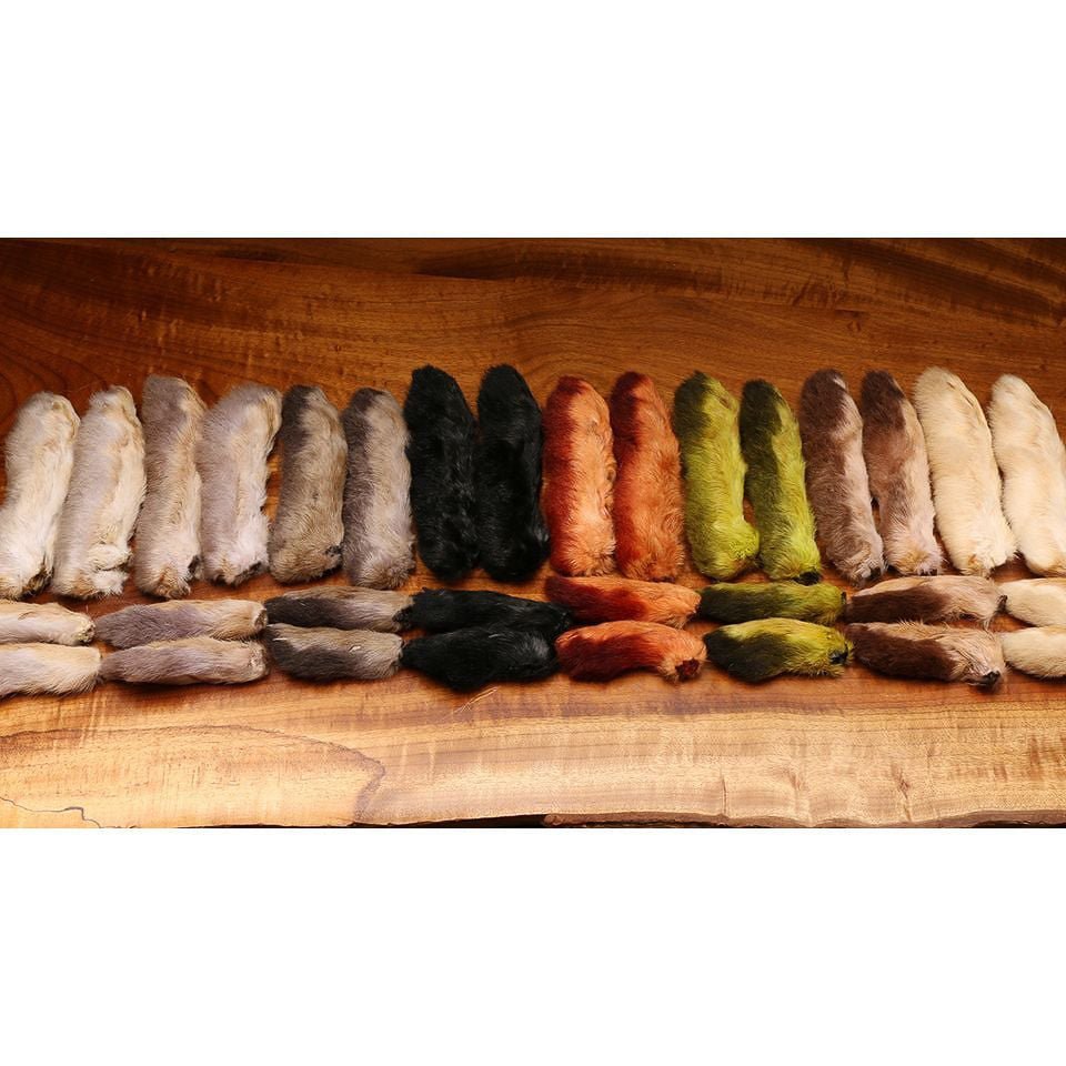 Hareline Dubbin - Snowshoe Rabbit Feet - Feather Craft Fly Fishing
