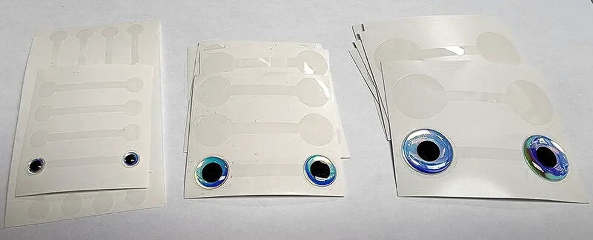 Tie In Fold-Over Eye Tabs by Hareline Dubbin