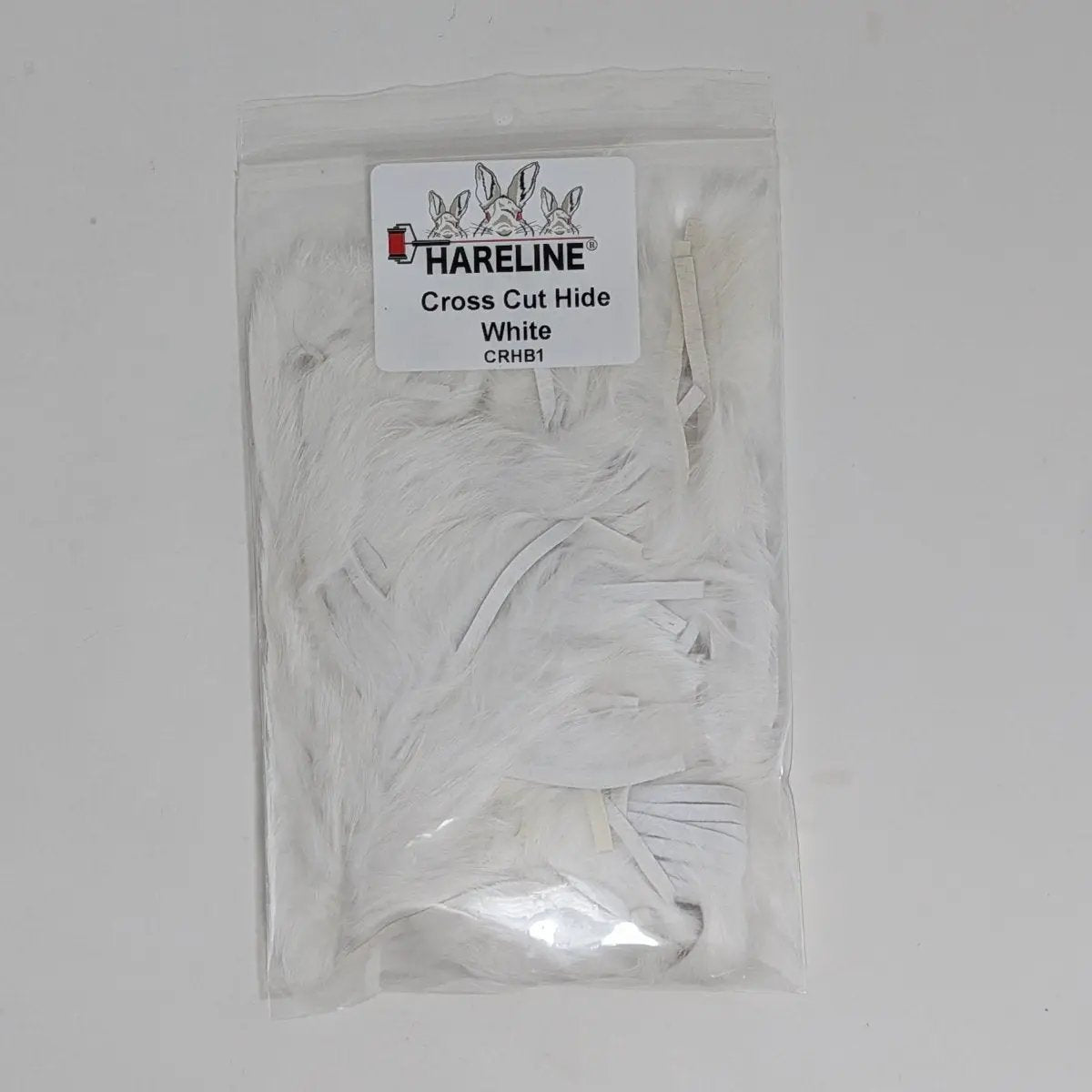 White Cross-Cut Rabbit Hide by Hareline Dubbin
