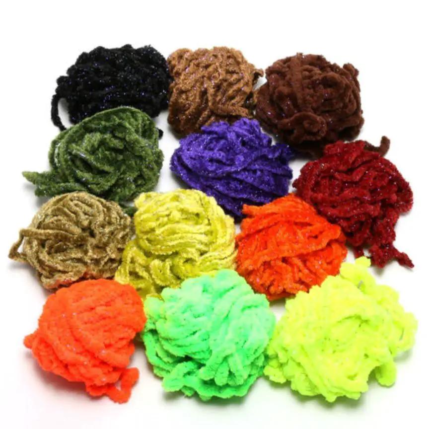 Woolly Bugger Tinsel Core Uv Rayon Chenille by Hareline Dubbin
