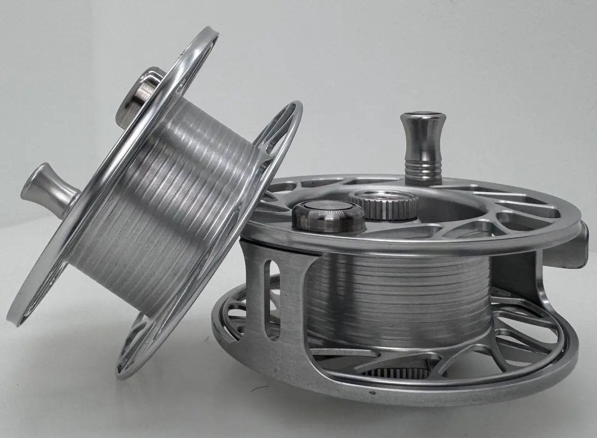 Trade-In Hatch Finatic Fly Reel and Spool Combo Silver/Red by Hatch