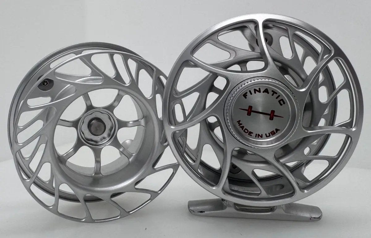 Trade-In Hatch Finatic Fly Reel and Spool Combo Silver/Red by Hatch