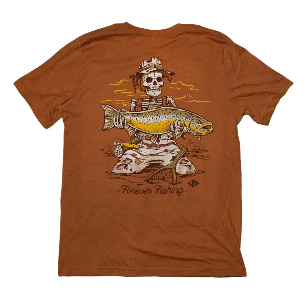LRS Forever Fishing Tee - Brown Trout - SIZE SMALL by Lakes Rivers Streams