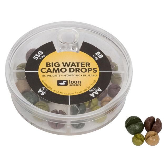 Loon - Loon Camo Drops Non - Toxic Removable Weights - 4 - Division Assortments - Feather Craft Fly Fishing
