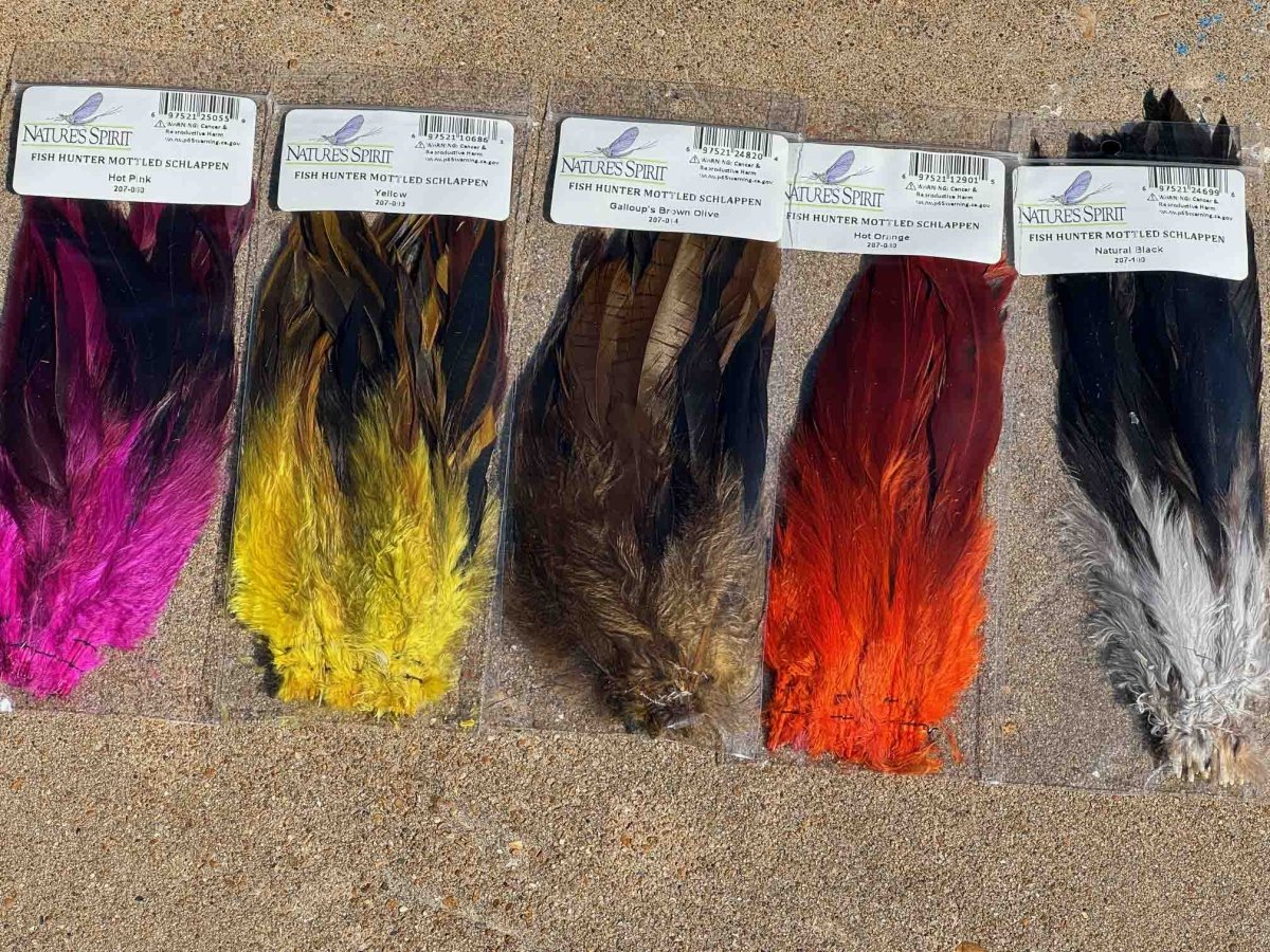 Natures Spirit - Fish Hunter Mottled Schlappen - Feather Craft Fly Fishing