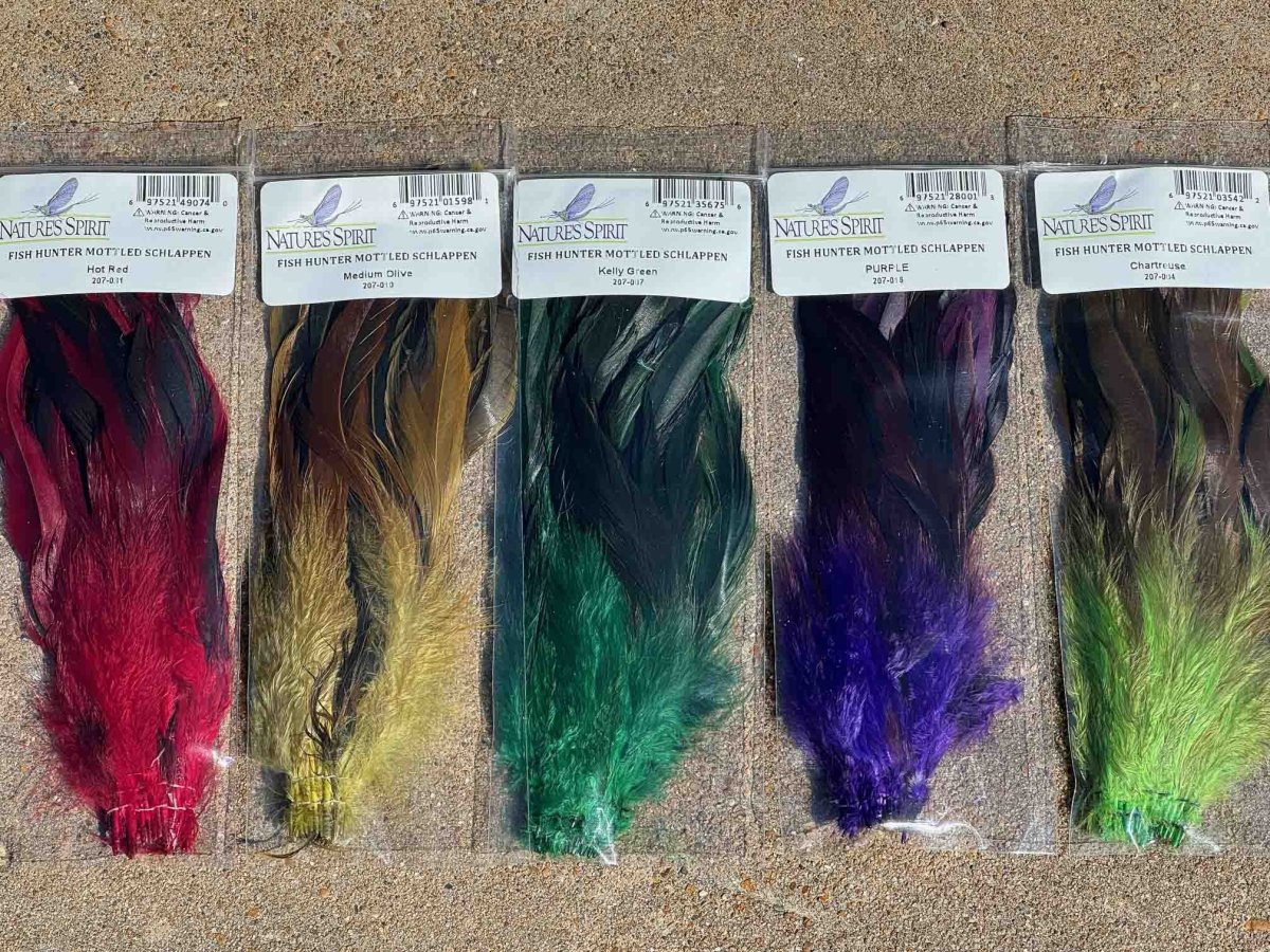 Natures Spirit - Fish Hunter Mottled Schlappen - Feather Craft Fly Fishing