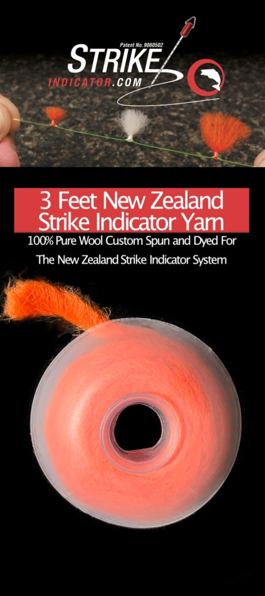 New Zealand Strike Indicator - NEW ZEALAND WOOL YARN SPOOLS - Feather Craft Fly Fishing