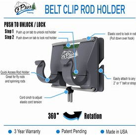 Opros - Opros Belt Clip Rod Holder - Feather Craft Fly Fishing