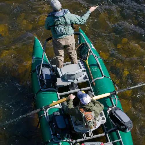 Outcast PAC 1200 2-Man Fishing Pontoon Boat by Outcast