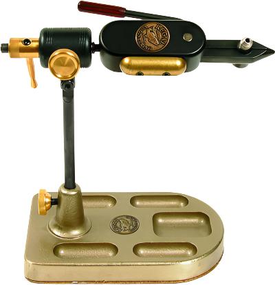 Regal - Regal Revolution True - Rotary Vise with Bronze Pocket Pedestal Vise - Feather Craft Fly Fishing