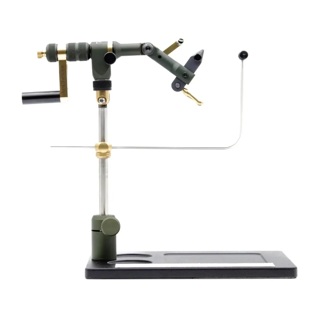 Renzetti - Renzetti Green Anodized Master Vise With Extend Crank Arm - Hinged Stem & Streamer Base M6014 - Feather Craft Fly Fishing