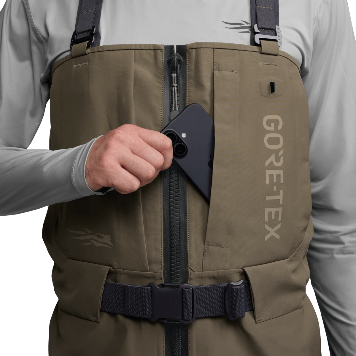 Sitka - SITKA CrossCurrent Zip GTX Stockingfoot Wader - Feather Craft Fly Fishing