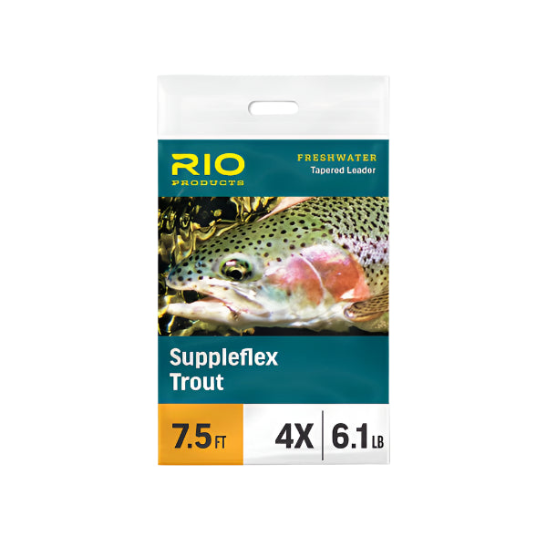Rio Knotless Suppleflex Trout 9-Foot Tapered Leaders - Feather Craft Fly Fishing