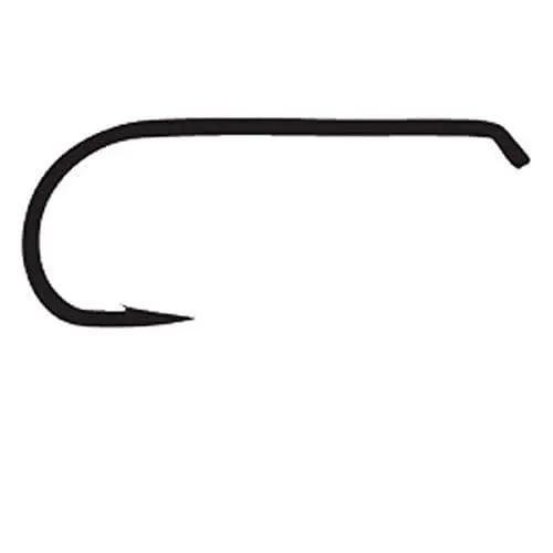 Tmc 100B Black Standard Dry Fly Hook by Tiemco