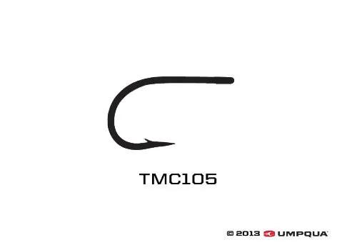 TMC 105 Super-Sharp Egg Glo-Bug Hook by Tiemco