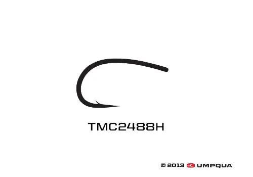 TMC 2488H Heavy Emerger/Nymph/Midge Hook by Tiemco