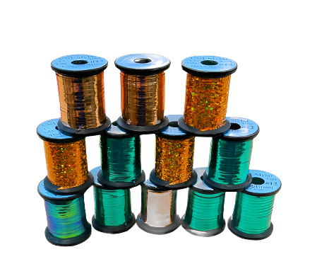 Uni-Mylar Flat Holographic Tinsel Uni-Mylar Flat Holographic Tinsel