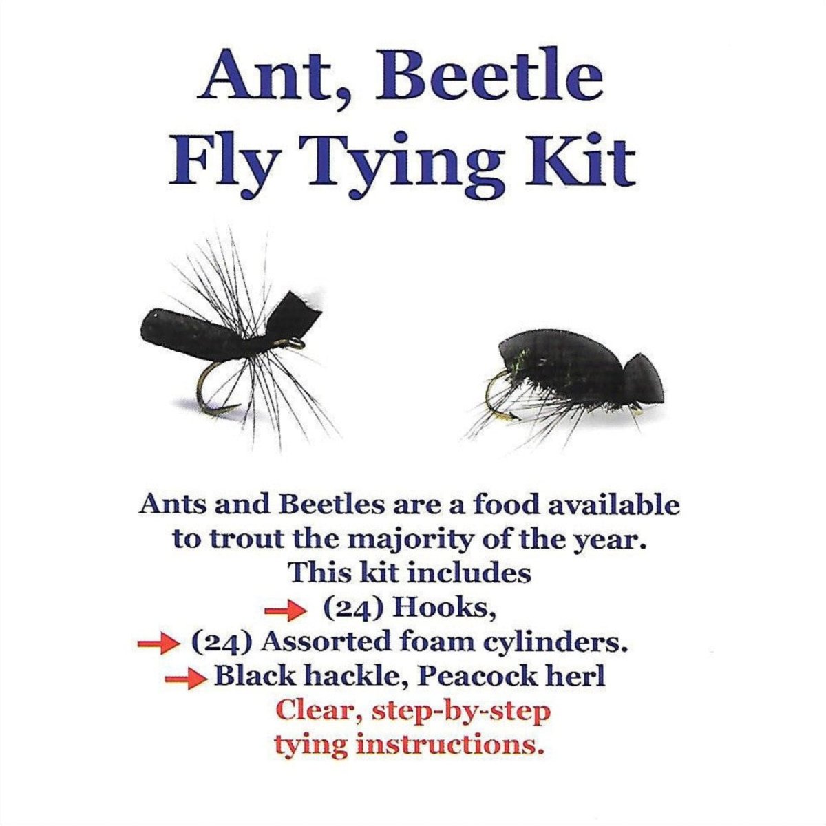 Wapsi - Ant, Beetle Fly Tying Kit - Feather Craft Fly Fishing