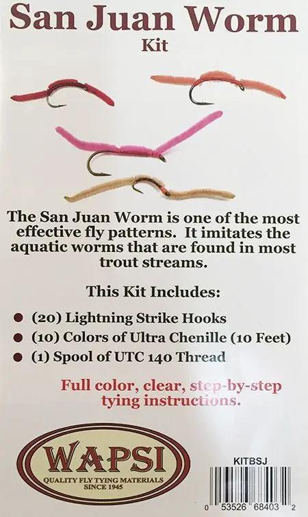 San Juan Worm Fly Tying Kit by Wapsi