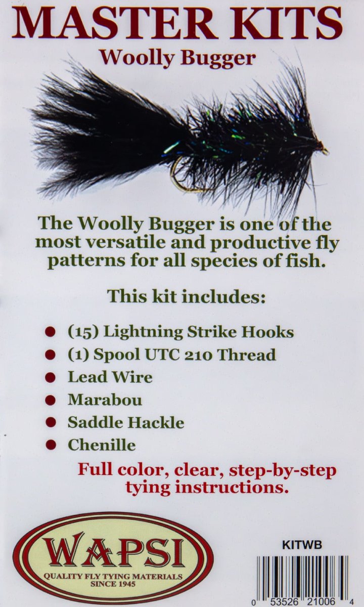 Wapsi - Woolly Bugger Fly Tying Kit - Feather Craft Fly Fishing