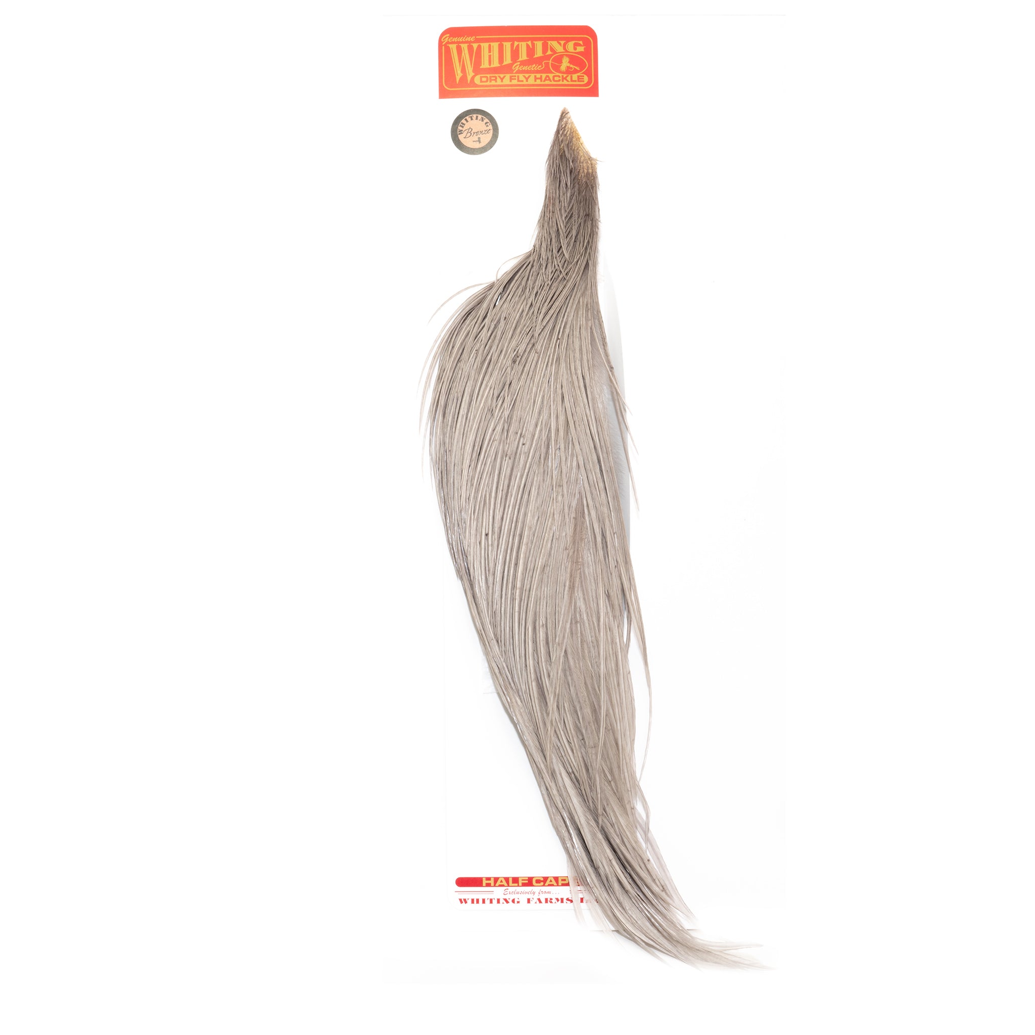 Whiting Dyed Medium Dun Half Cape - Bronze Grade – Feather Craft Fly ...