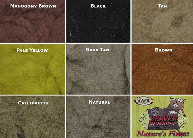 Wapsi 100% Beaver Belly Dubbing - Feather Craft Fly Fishing