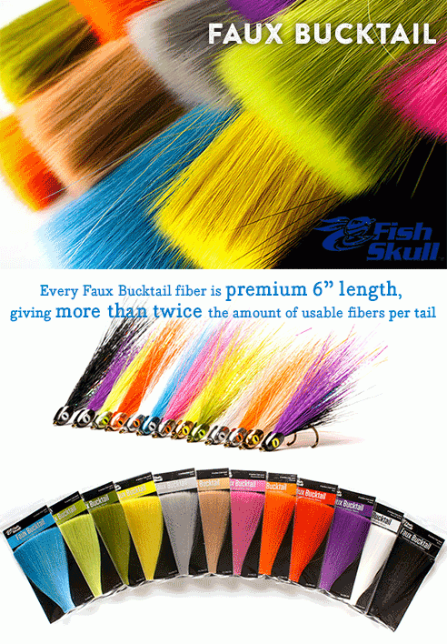 Fish Skull Faux Bucktail - Feather Craft Fly Fishing