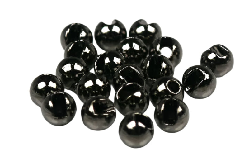 Black Slotted Tungsten Beads