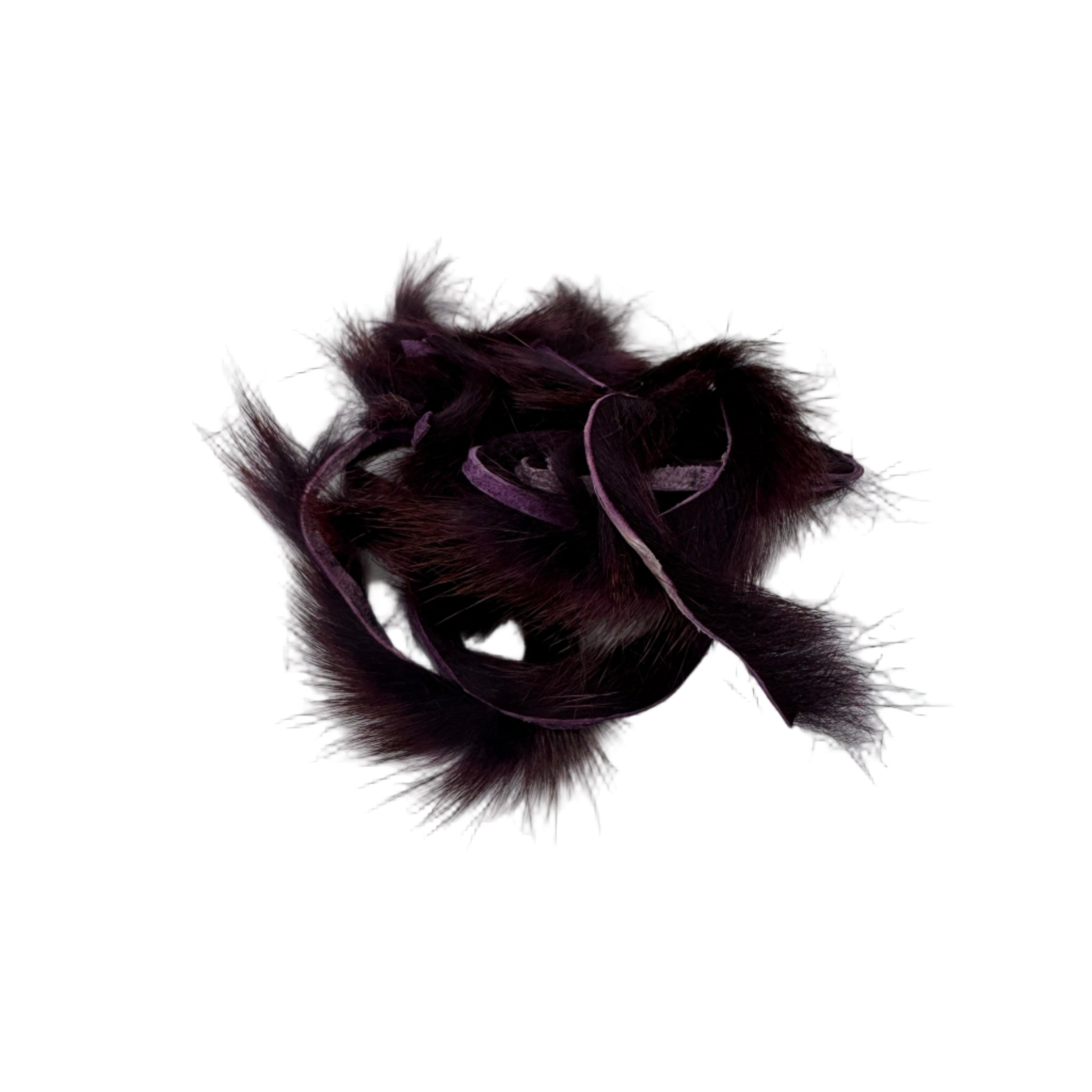 Claret Pine Squirrel Zonker Strips for Fly Tying