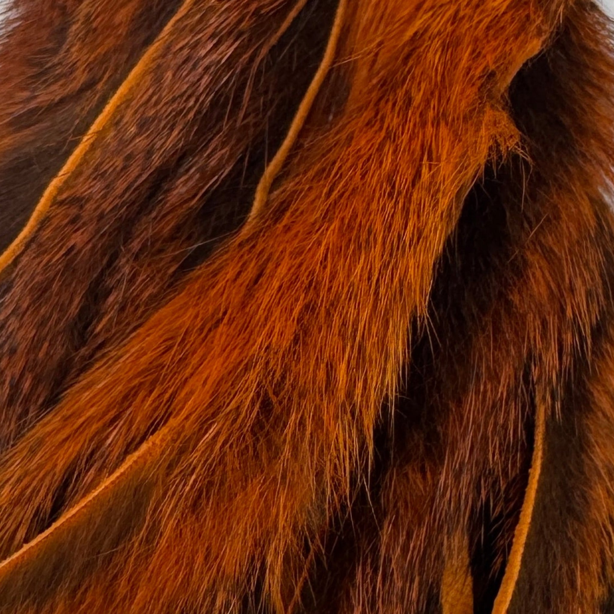 Crawdad Orange Squirrel Skins Zonked for Fly Tying