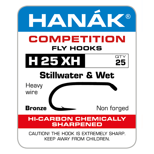 Hanak H 25 XH Stillwater & Wet Barbed Hooks by Hanak