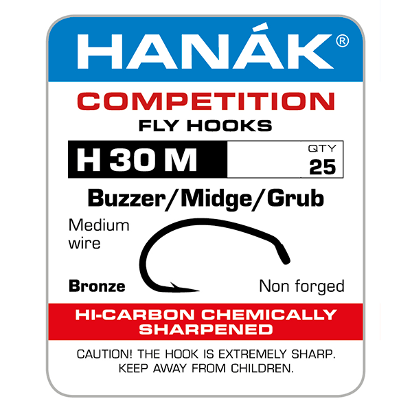 Hanak H 30 M Buzzer/Midge/Grub Hooks by Hanak