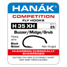 Hanak H 35 XH Barbed Buzzer/Midge/Grub Hooks by Hanak