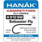 Hanak H 910SW Saltwater Stainless Barbed Hooks by Hanak