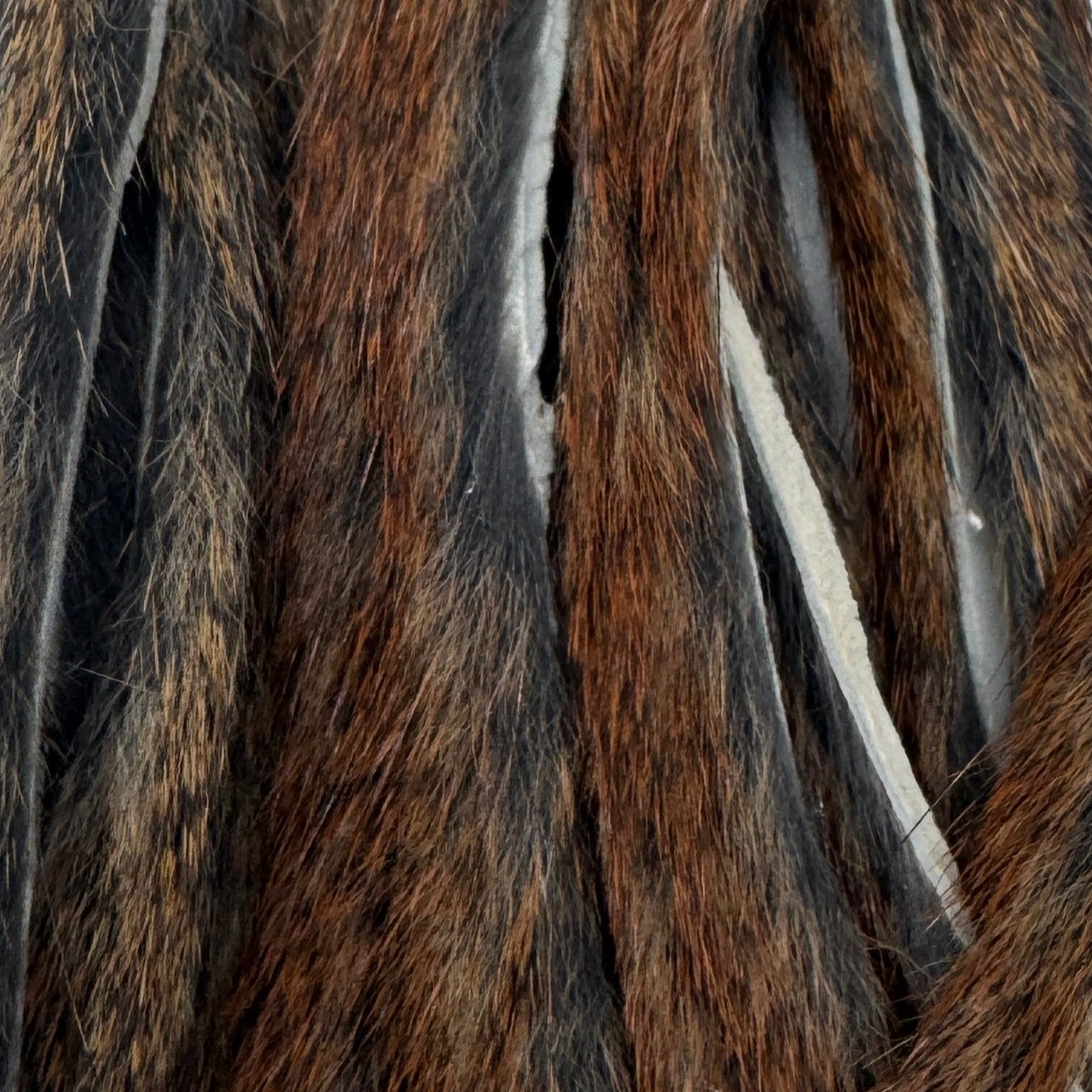 Natural Squirrel Skins Zonked for Fly Tying