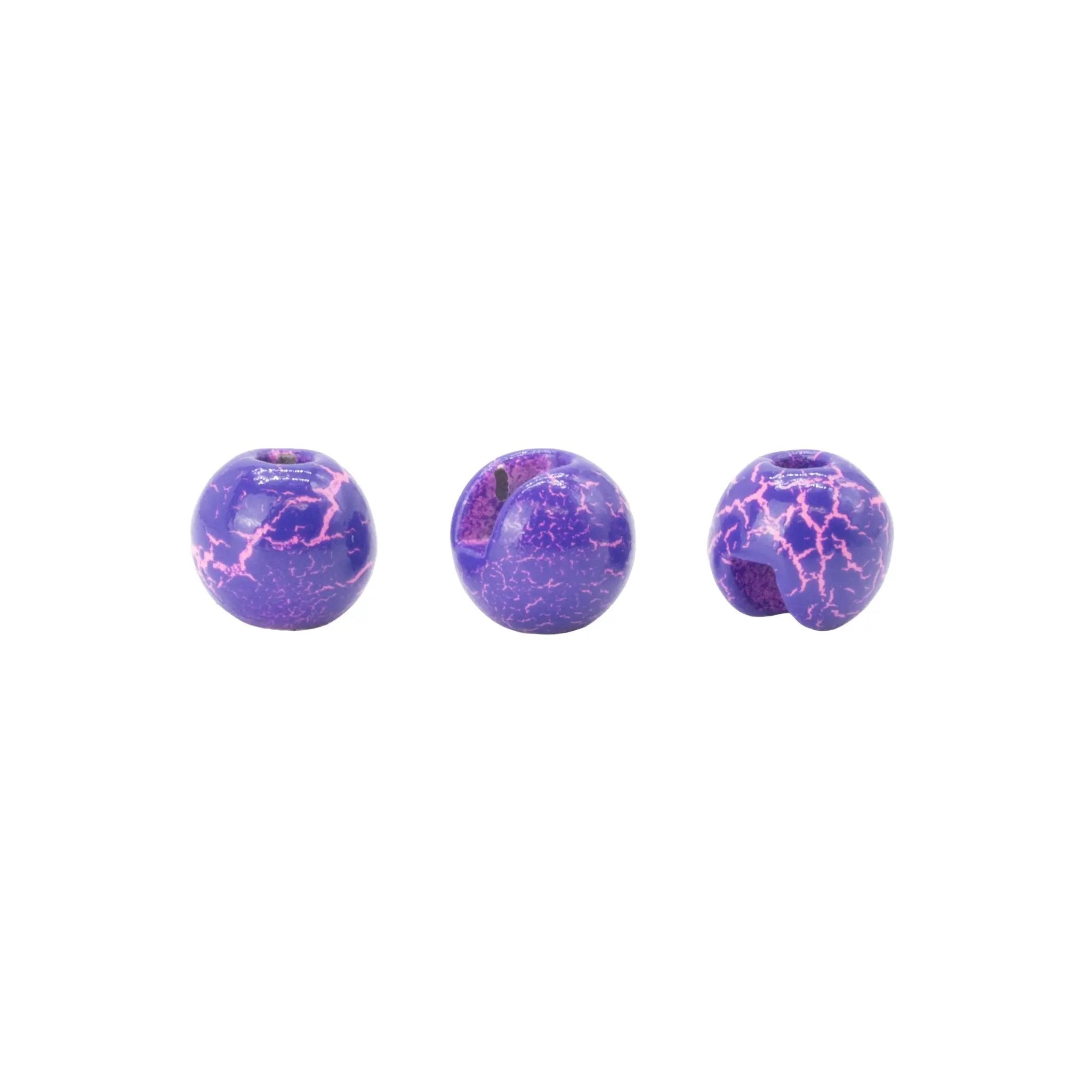 Crackle Slotted Tungsten Beads by Hareline Dubbin