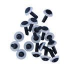 Enrico Puglisi - Enrico Puglisi Solid Plastic Eyes With Stem - Feather Craft Fly Fishing