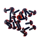 Enrico Puglisi - Enrico Puglisi Solid Plastic Eyes With Stem - Feather Craft Fly Fishing