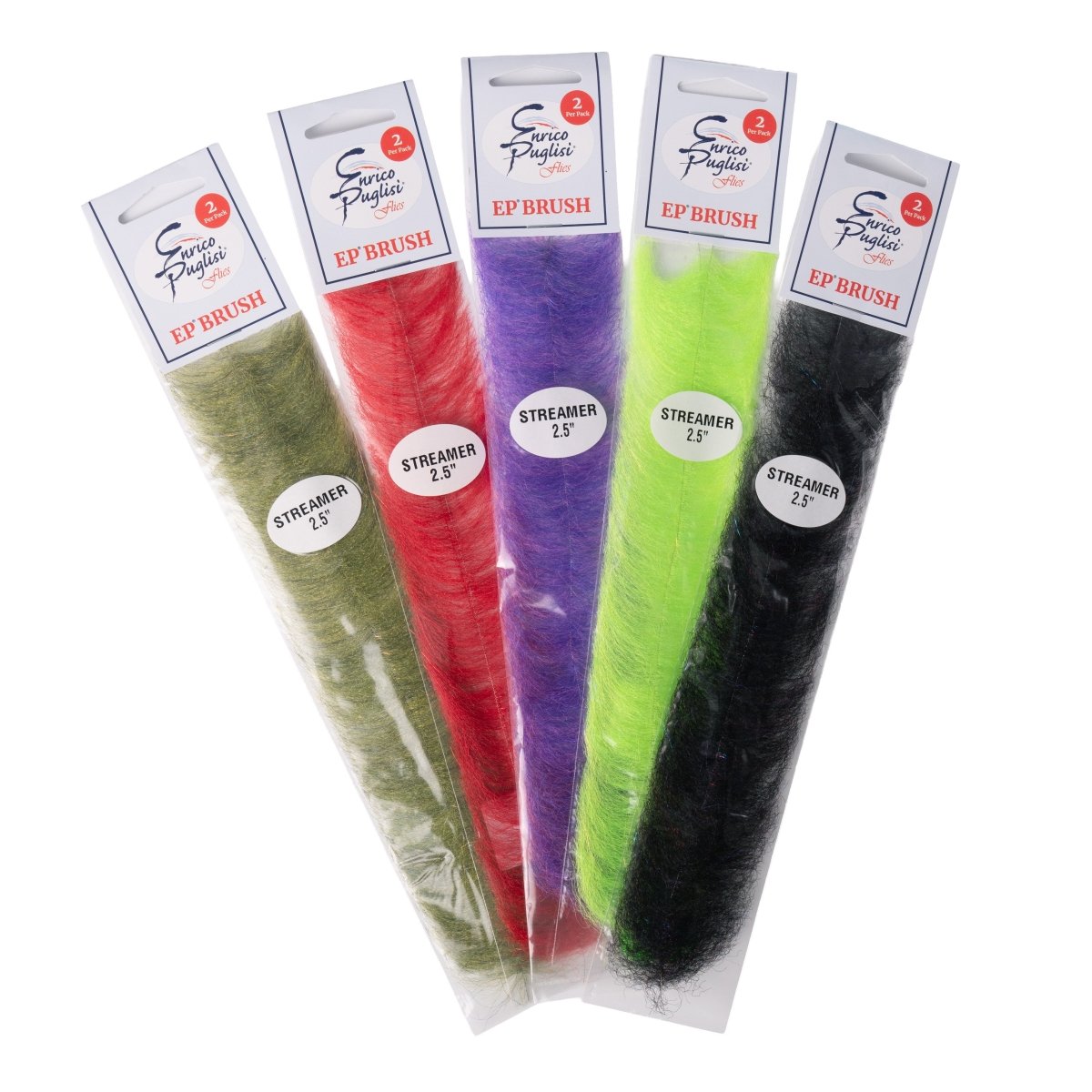 Enrico Puglisi - EP Streamer Brush - 2.5" (2-Pack) - Feather Craft Fly Fishing