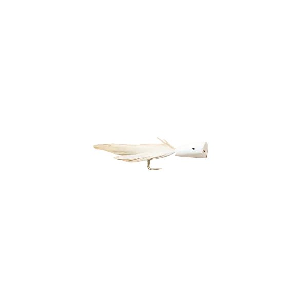 Feather Craft - Feather Craft White Baitfish Popper - Feather Craft Fly Fishing